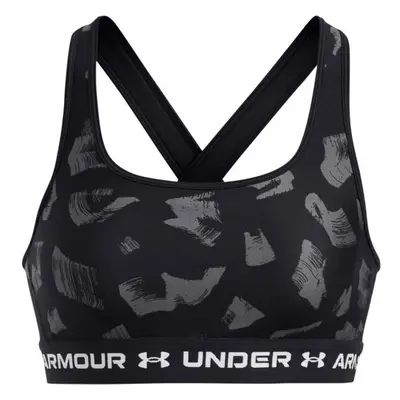 Under Armour CROSSBACK MID PRINT Dámská podprsenka, černá, velikost