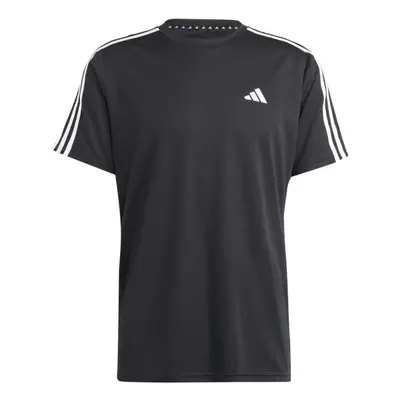 adidas TRAIN ESSENTIALS 3-STRIPES TEE Pánské tréninkové tričko, černá, velikost