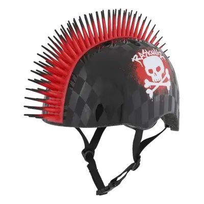 RASKULLZ SKULL HAWK Dětská cyklistická přilba, černá, velikost