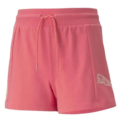 Puma POWER SUMMER HIGH-WAIST SHORTS Dívčí kraťasy, růžová, velikost