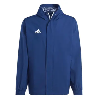 adidas ENTRADA ALL WEATHER JACKET Pánská fotbalová bunda, modrá, velikost