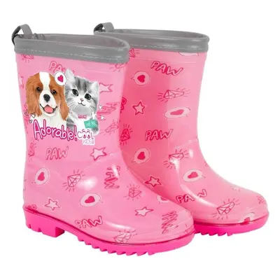 PERLETTI RAIN BOOTS Dětské holínky, růžová, velikost