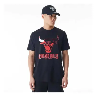 New Era CHICAGO BULLS NBA LOGO Pánské triko, černá, velikost