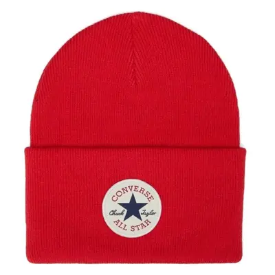 Converse CHUCK PATCH BEANIE Unisexová zimní čepice, červená, velikost