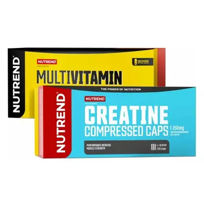 Nutrend CREATINE COMPRESSED CAPS + MULTIVITAMIN COMPRESSSED CAPS Doplněk stravy, , velikost