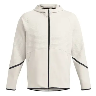 Under Armour UNSTOPPABLE FLEECE GRID Pánská mikina, bílá, velikost