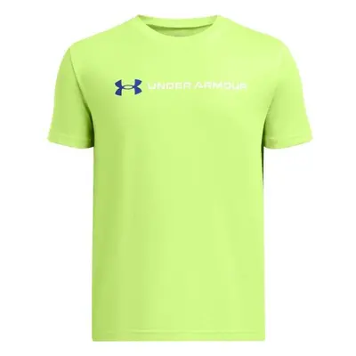 Under Armour WORDMARK Chlapecké triko, světle zelená, velikost