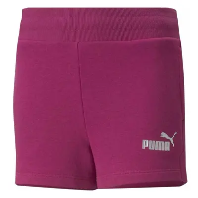 Puma ESSENTIALS+SHORTS Dívčí kraťasy, vínová, velikost