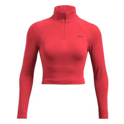 Under Armour VANISH SEAMLESS 1/4 ZIP Dámské tričko, červená, velikost