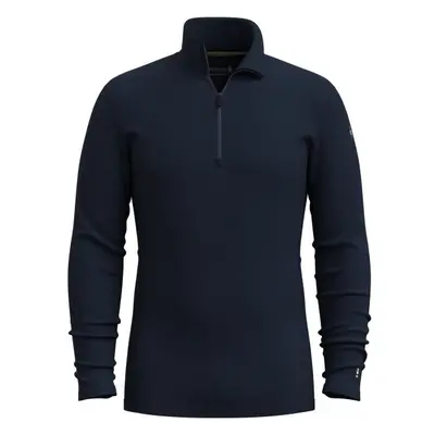 Smartwool CLASSIC THERMAL MERINO BL 1/4 ZIP Pánské termo triko, tmavě modrá, velikost