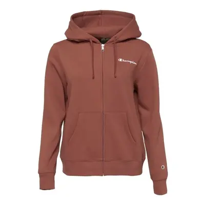 Champion HOODED FULL ZIP Dámská mikina, hnědá, velikost