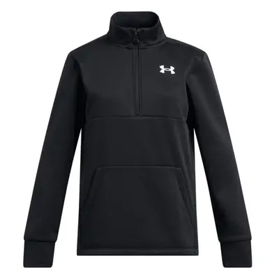 Under Armour ARMOUR FLEECE Dívčí mikina, černá, velikost