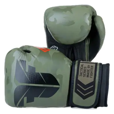 Fighter TACTICAL OZ Boxerské rukavice, tmavě zelená, velikost