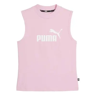 Puma ESSENTIALS+ SLIM LOGO TANK Dámské tílko, růžová, velikost