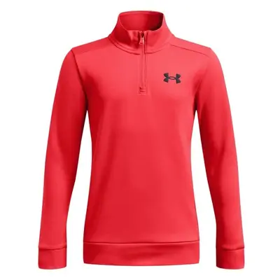 Under Armour ARMOUR FLEECE 1/4 ZIP Chlapecká mikina, červená, velikost