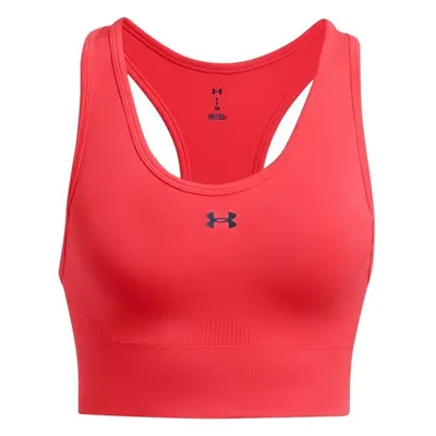 Under Armour VANISH SEAMLESS MID Dámská podprsenka, červená, velikost