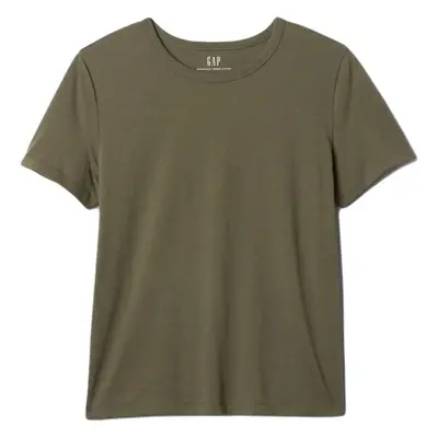 GAP ORGANIC VINT CRW Dámské tričko, khaki, velikost