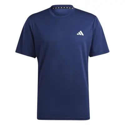 adidas TRAIN ESSENTIALS TEE Pánské sportovní tričko, tmavě modrá, velikost