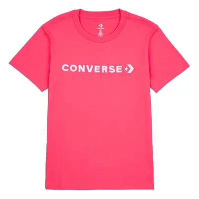 Converse CF STRIP WORDMARK SS TEE Dámské tričko, růžová, velikost