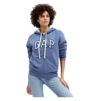 GAP V-FRCH EXC LOGO SHERPA Dámská mikina, modrá, velikost