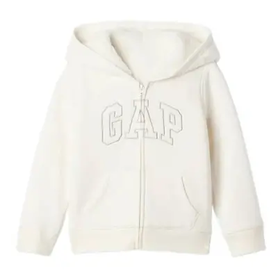 GAP V-COZY LOGO Dívčí mikina, bílá, velikost