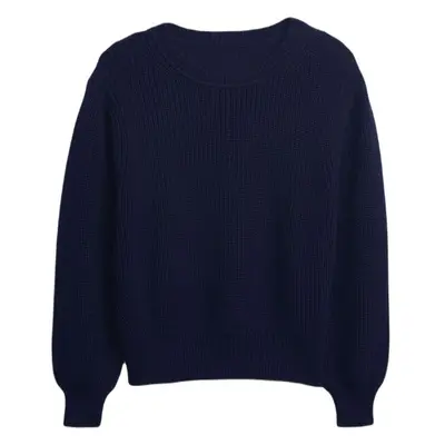 GAP CLASSIC COTTON CREW Dámský svetr, tmavě modrá, velikost