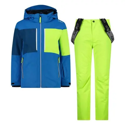 CMP KID SET JACKET AND PANT Chlapecký lyžařský komplet, reflexní neon, velikost