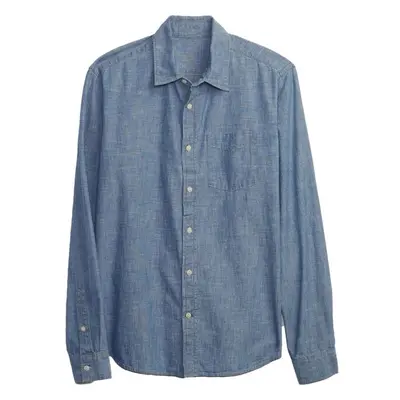 GAP V-LS CHAMBRAY Pánská košile, modrá, velikost