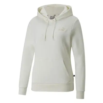 Puma ESSENTIALS + EMBROIDERI HOODIE Dámská mikina, béžová, velikost