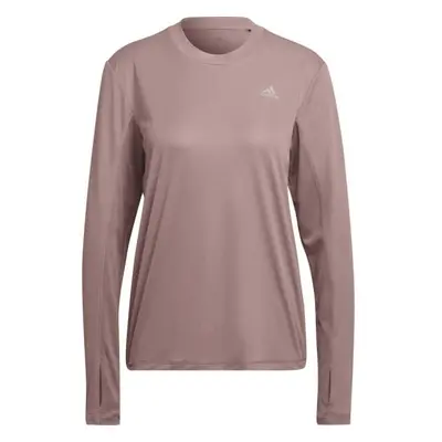 adidas BRAND LOVE LONG SLEEVE TEE Dámské tričko s dlouhým rukávem, růžová, velikost