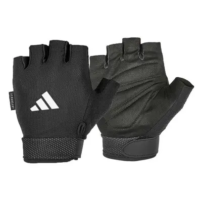 adidas ESSENTIAL ADJUSTABLE GLOVES Pánské rukavice na posilování, černá, velikost