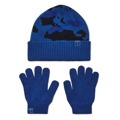 Under Armour BEANIE COMBO Set čepice a rukavice, modrá, velikost