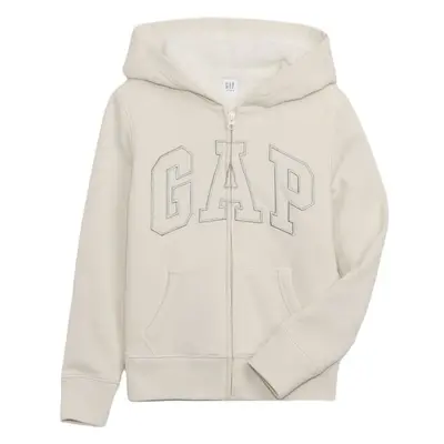 GAP V-COZY LOGO Dívčí mikina, béžová, velikost