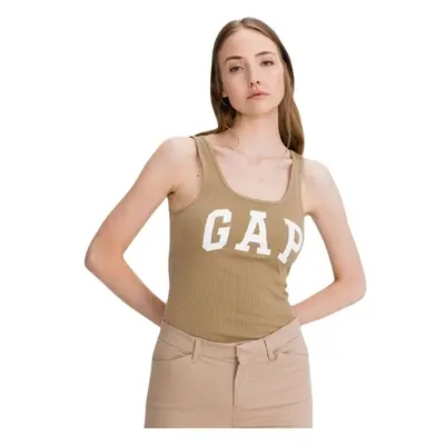 GAP TANK LOGO Dámské tílko, hnědá, velikost