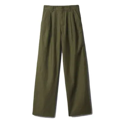 GAP LINEN PLEATED Dámské kalhoty, khaki, velikost