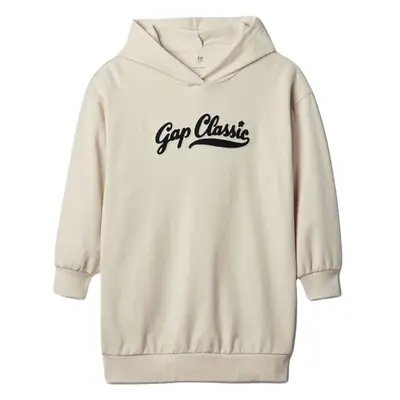 GAP JPN LOGO HOOD Dívčí šaty, béžová, velikost