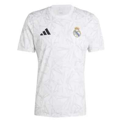 adidas REAL MADRID PRE-MATCH Pánské fotbalové triko, bílá, velikost