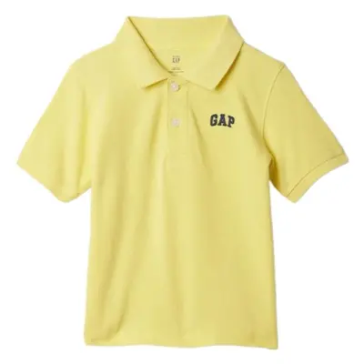 GAP LOGO PIQUE POLO Dětské tričko, žlutá, velikost