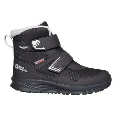 Jack Wolfskin POLAR BEAR-B TEXAPORE MID VC J Dětská zimní obuv, černá, velikost