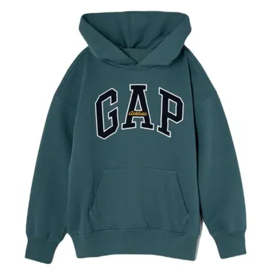 GAP ATHLETIC LOGO Chlapecká mikina, tmavě zelená, velikost