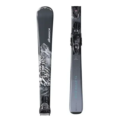 Nordica WILD BELLE + TP2 COMP FDT GW Dámské sjezdové lyže, tmavě šedá, velikost