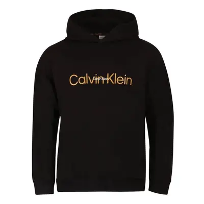 Calvin Klein EMB ICON HOL LOUNGE-L/S HOODIE Pánská mikina, černá, velikost