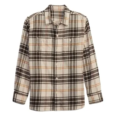 GAP LS FLANNEL Chlapecká košile, béžová, velikost