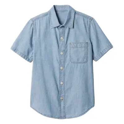 GAP V-SS CHAMBRAY Chlapecká košile, světle modrá, velikost