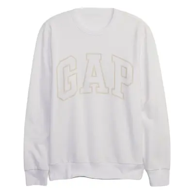 GAP FLEECE Pánská mikina, bílá, velikost