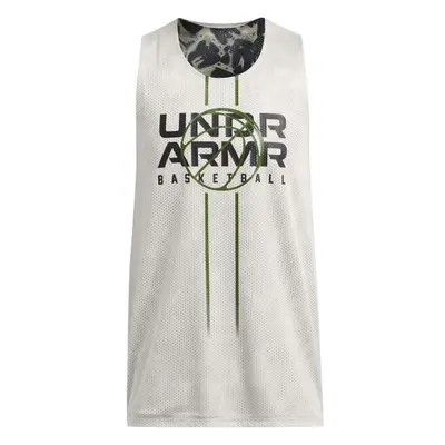 Under Armour ZONE REVERSIBLE Pánské tílko, khaki, velikost