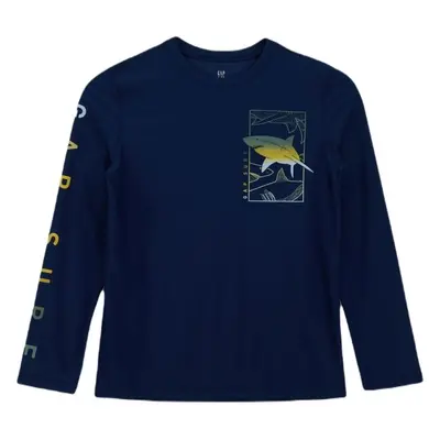 GAP LS RASHGUARD Chlapecké koupací tričko, tmavě modrá, velikost