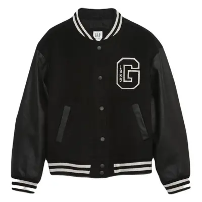 GAP VARSITY Dívčí bunda, černá, velikost