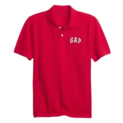 GAP LOGO PIQUE POLO Dětské tričko, červená, velikost