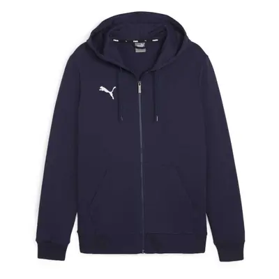 Puma TEAMGOAL CASUALS HOODED Pánská mikina, tmavě modrá, velikost